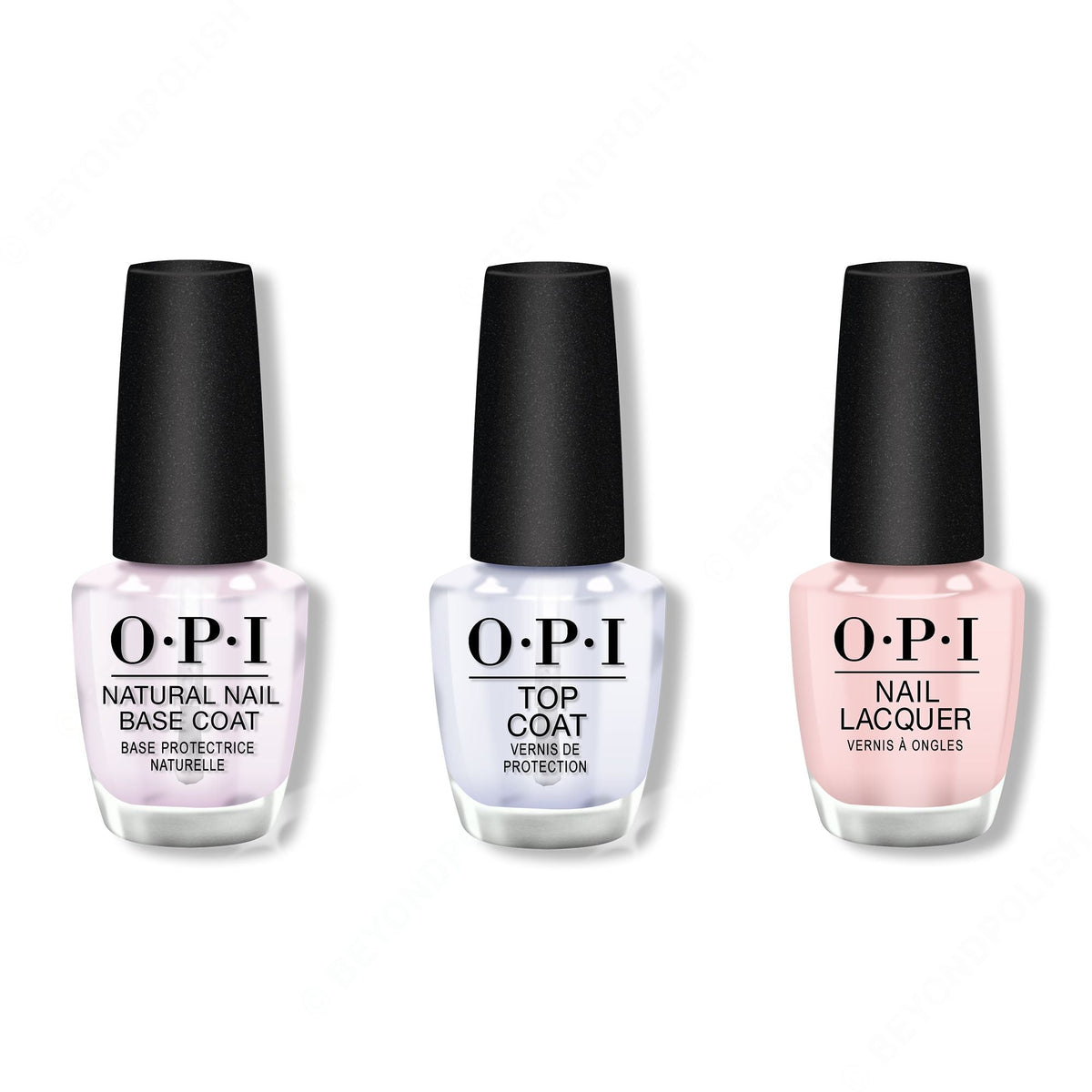 OPI - Nail Lacquer Combo - Base, Top & Put It In Neutral 0.5 oz - Salon Quality