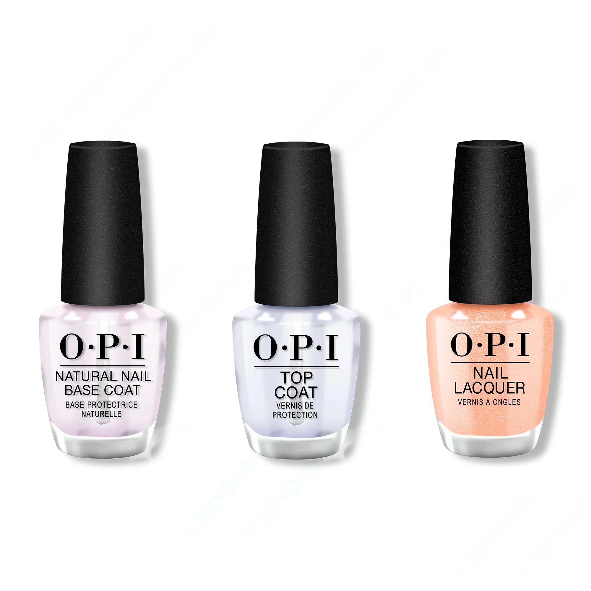 OPI - Nail Lacquer Combo - Base, Top & Queens Rule - OPIcons Spring 2026 - Salon Quality