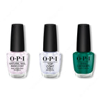 OPI - Nail Lacquer Combo - Base, Top & Rated Pea-G - Salon Quality