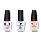 OPI - Nail Lacquer Combo - Base, Top & Reoccurin' Gleam - Salon Quality