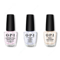 OPI - Nail Lacquer Combo - Base, Top & Salty Sweet Nothings - Salon Quality