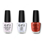 OPI - Nail Lacquer Combo - Base, Top & Star-zipan on the Tree - Salon Quality