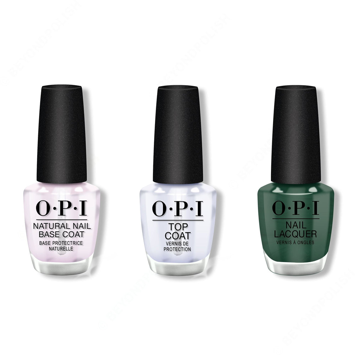 OPI - Nail Lacquer Combo - Base, Top & Stay Off the Lawn!! 0.5 oz - Salon Quality