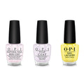 OPI - Nail Lacquer Combo - Base, Top & Stay Out All Bright - Salon Quality