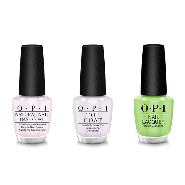 OPI - Nail Lacquer Combo - Base, Top & Summer Monday-Fridays - Salon Quality