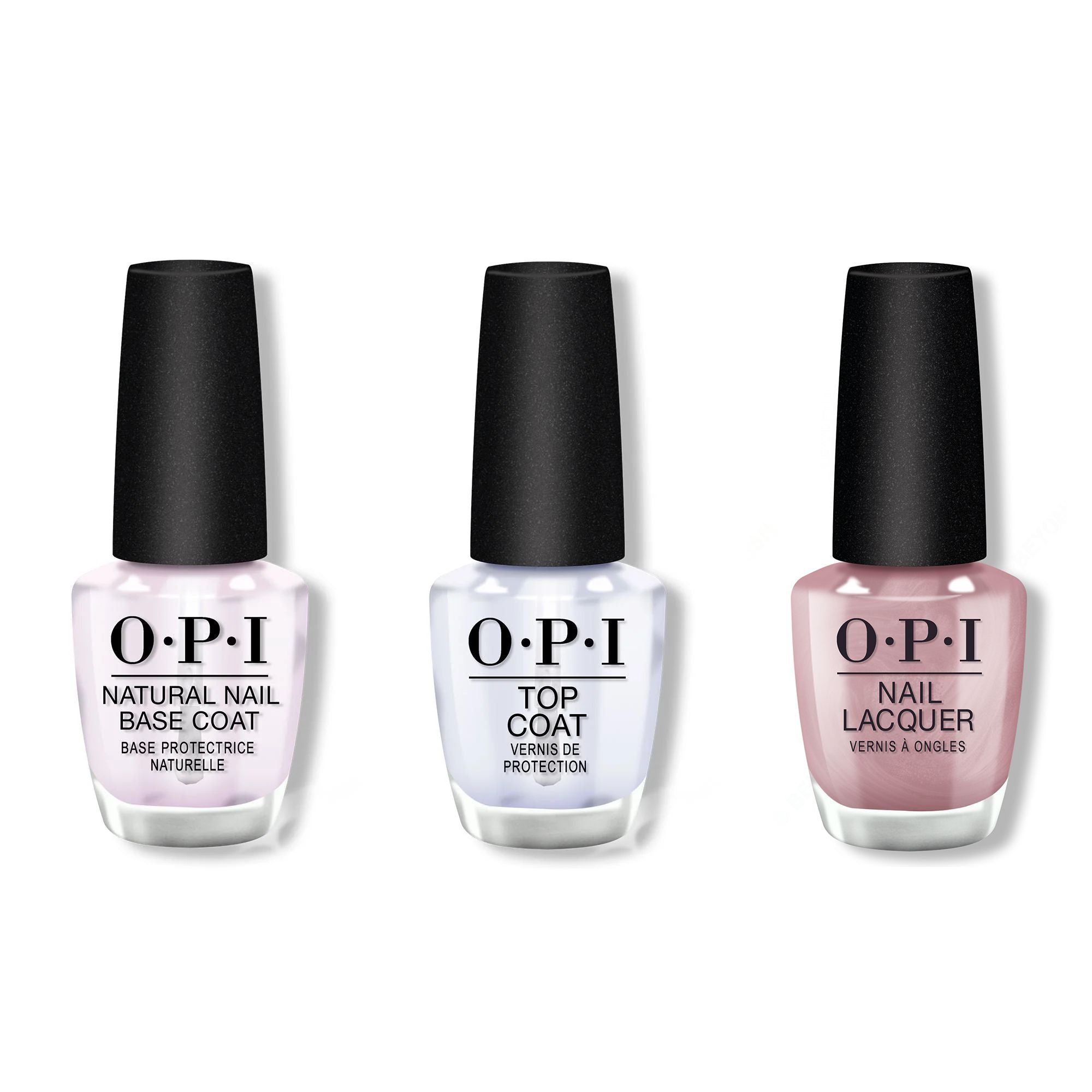 OPI - Nail Lacquer Combo - Base, Top & Supernova Pearl - Salon Quality