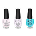 OPI - Nail Lacquer Combo - Base, Top & Surf Naked - Salon Quality