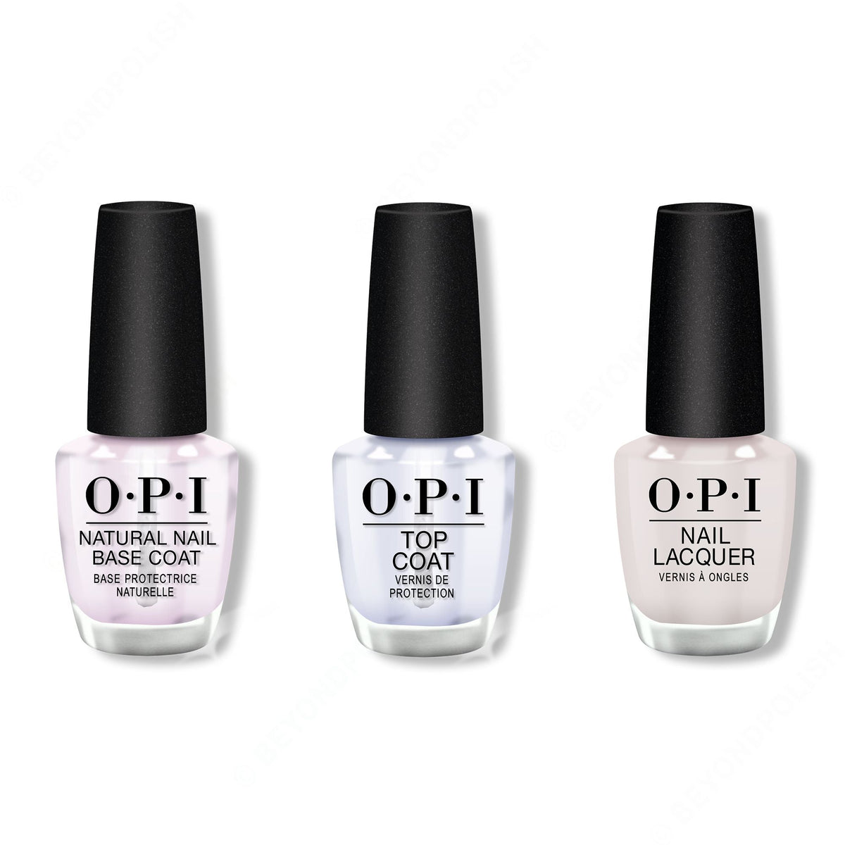 OPI - Nail Lacquer Combo - Base, Top & Suzi Chases Portu-geese 0.5 oz - Salon Quality