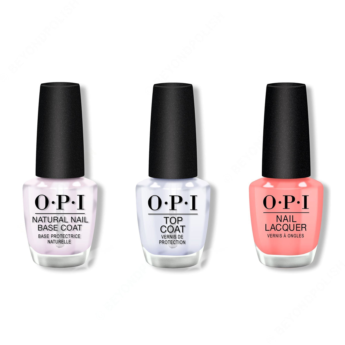 OPI - Nail Lacquer Combo - Base, Top & Suzi is My Avatar - Salon Quality