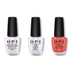 OPI - Nail Lacquer Combo - Base, Top & Tempura-ture is Rising! 0.5 oz - Salon Quality