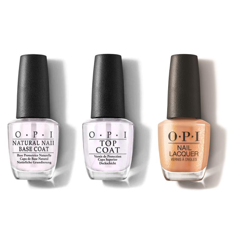 OPI - Nail Lacquer Combo - Base, Top & The Future is You - Salon Quality