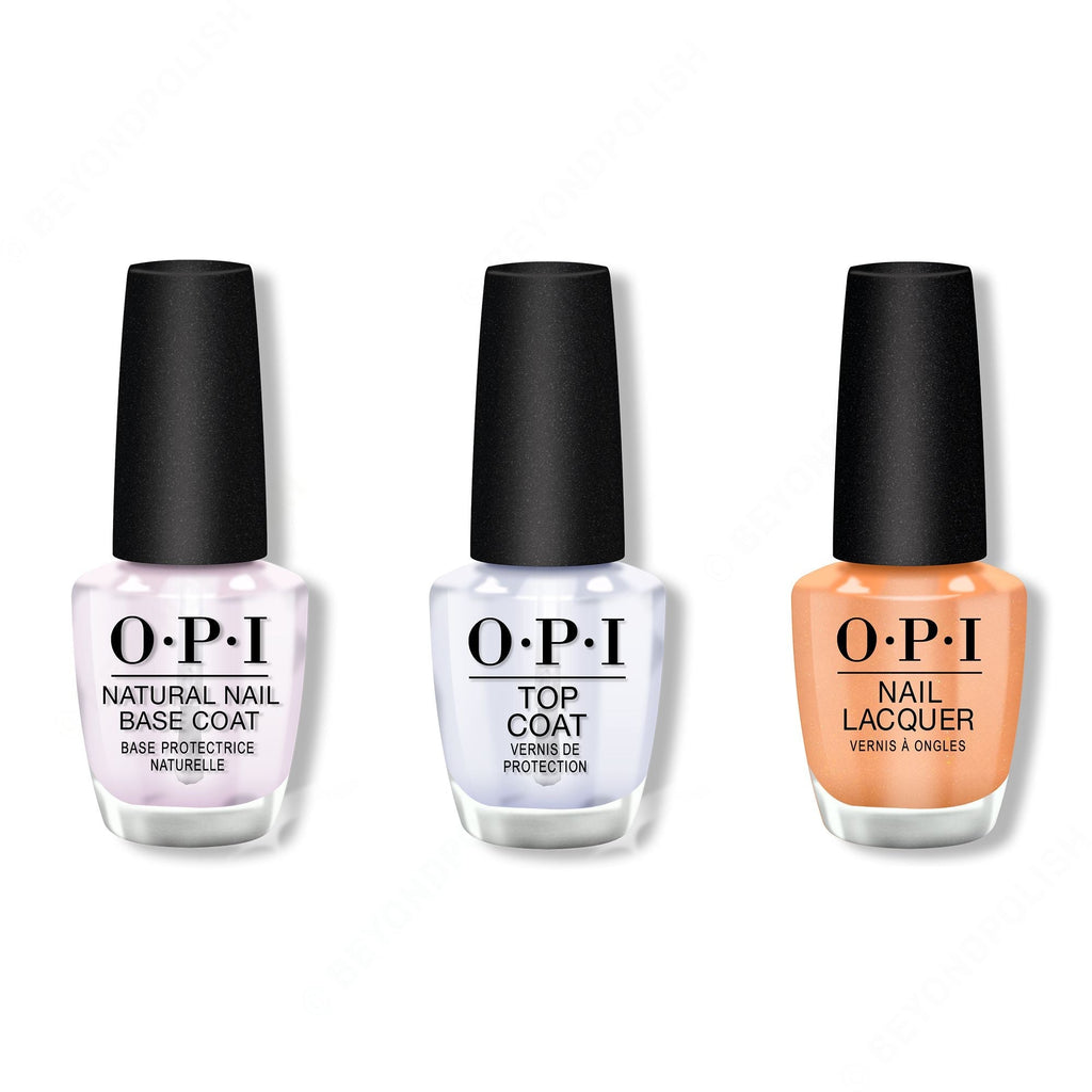 OPI - Nail Lacquer Combo - Base, Top & The Future is You - Salon Quality