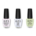 OPI - Nail Lacquer Combo - Base, Top & The Pass is Always Greener - Salon Quality