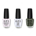 OPI - Nail Lacquer Combo - Base, Top & Things I've Seen In Aber-green 0.5 oz - Salon Quality