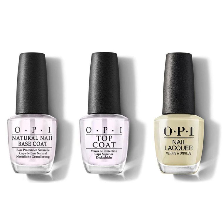 OPI - Nail Lacquer Combo - Base, Top & This Isn't Greenland 0.5 oz - Salon Quality