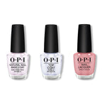 OPI - Nail Lacquer Combo - Base, Top & Tickle My France-y 0.5 oz - Salon Quality