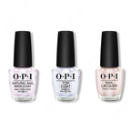 OPI - Nail Lacquer Combo - Base, Top & Tiramisu for Two 0.5 oz - Salon Quality