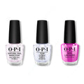 OPI - Nail Lacquer Combo - Base, Top & Ultra Violet Daze - Salon Quality