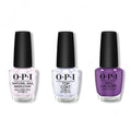 OPI - Nail Lacquer Combo - Base, Top & Violet Visionary - Salon Quality