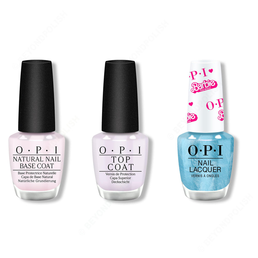 OPI - Nail Lacquer Combo - Base, Top & Yay Space - Salon Quality