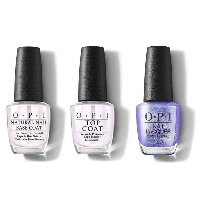 OPI - Nail Lacquer Combo - Base, Top & You Had Me at Halo - Salon Quality