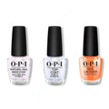OPI - Nail Lacquer Combo - Base, Top & Your Zestination Awaits - Salon Quality