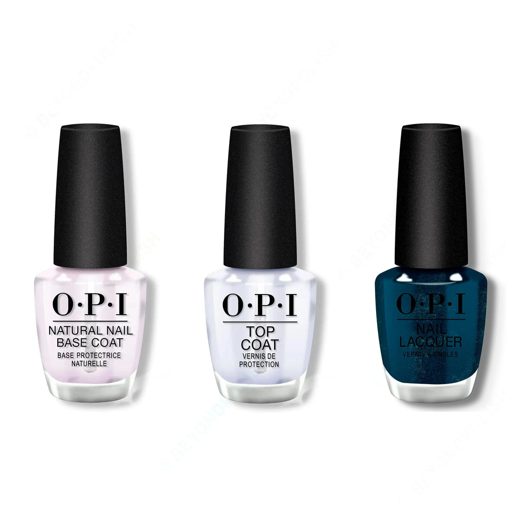 OPI - Nail Lacquer Combo - Base, Top & Yuletide Sweetings! - Salon Quality