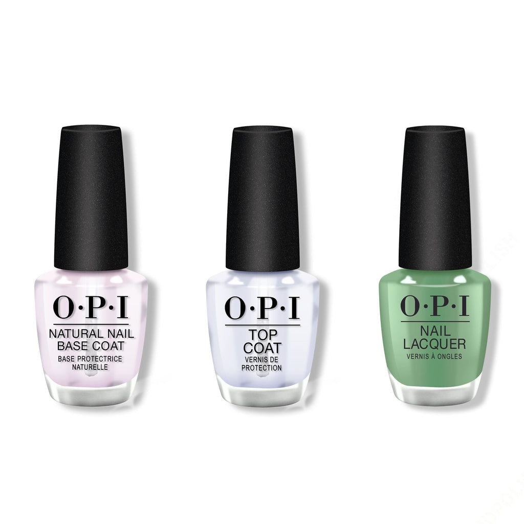OPI - Nail Lacquer Combo - Base, Top & $elf Made - Salon Quality