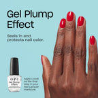OPI Nail Lacquer - Gel Plump Effect Top Coat 0.5 oz - Salon Quality