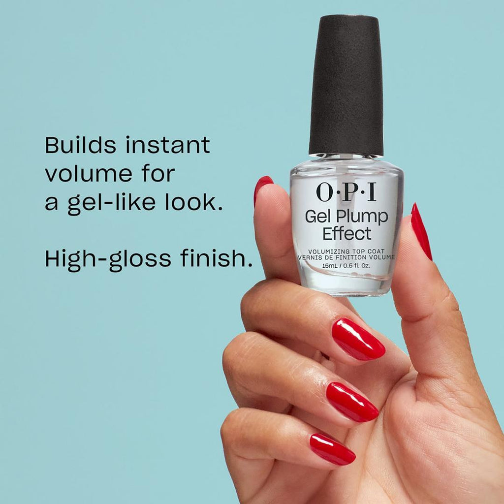 OPI Nail Lacquer - Gel Plump Effect Top Coat 0.5 oz - Salon Quality