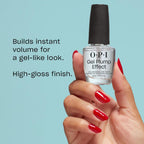 OPI Nail Lacquer - Gel Plump Effect Top Coat 0.5 oz - Salon Quality