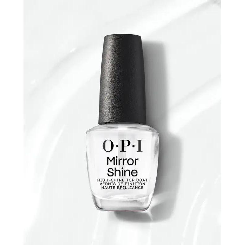OPI Nail Lacquer - Mirror Shine Top Coat 0.5 oz - Salon Quality