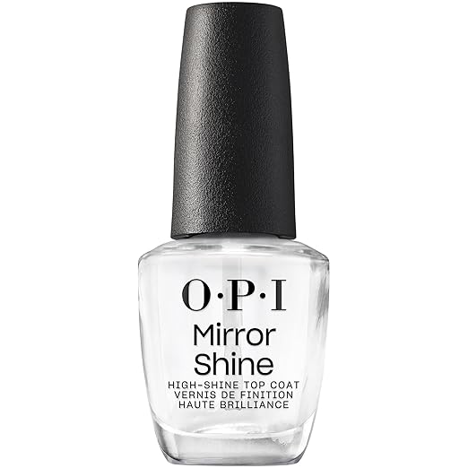 OPI Nail Lacquer - Mirror Shine Top Coat 0.5 oz - Salon Quality